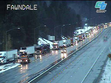 Back-up at Fawndale - Caltrans Image