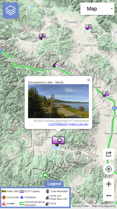 OSS Screenshot, 2020-05-28: MDT CCTV camera image, Georgetown Lake North.