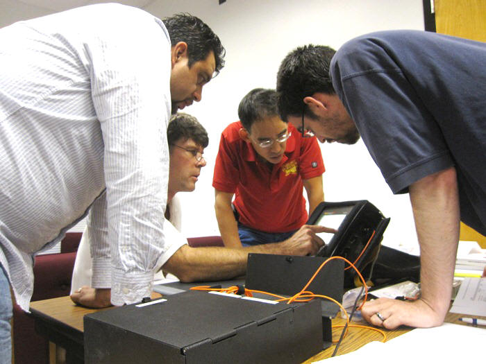 Clockwise from left:  Luis Torres (District 10), Phil Graham (District 9), Steven Gee (District 5), Michael Mullen (District 3).