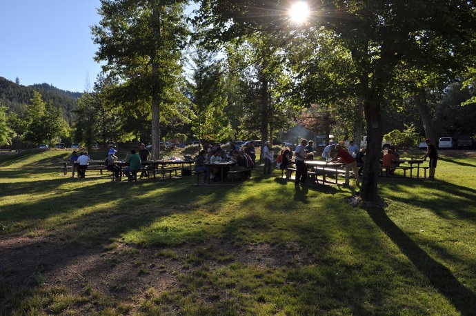 Wednesday evening’s dinner and networking session were held at Upper Greenhorn Park in Yreka, California.