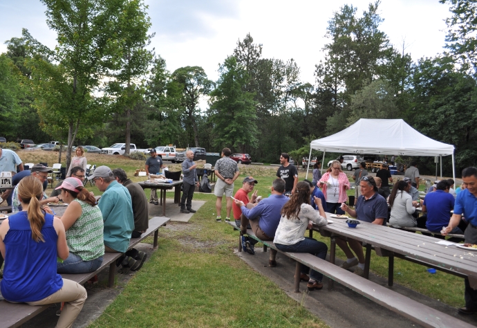 Evening gathering at the Western States Forum, June 20, 2018.