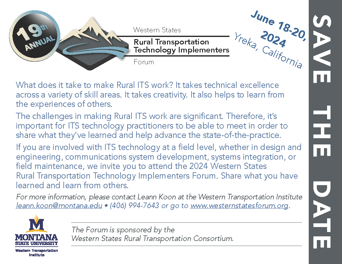 Save the Date postcard for the 19th annual Western States Forum, June 18-20, 2024; Link to PDF postcard