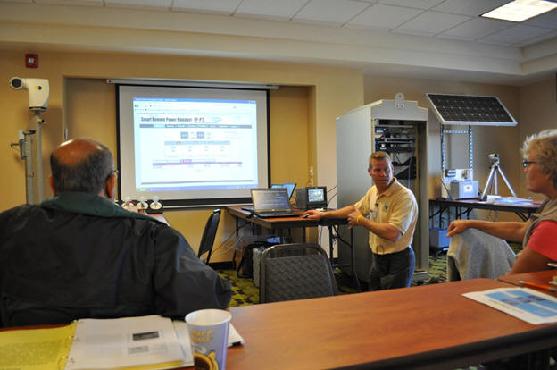 Dean Campbell demonstrating the Remote Power Controller.